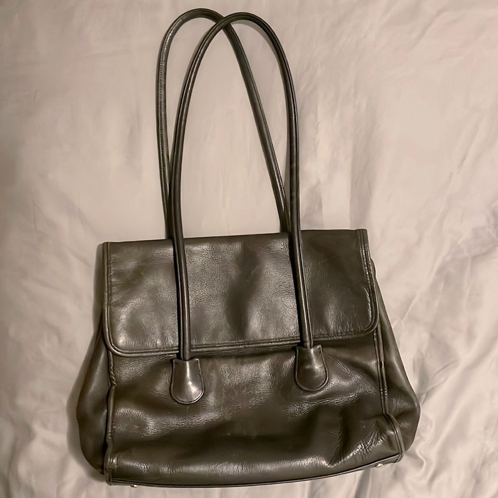 Coach black leather purse